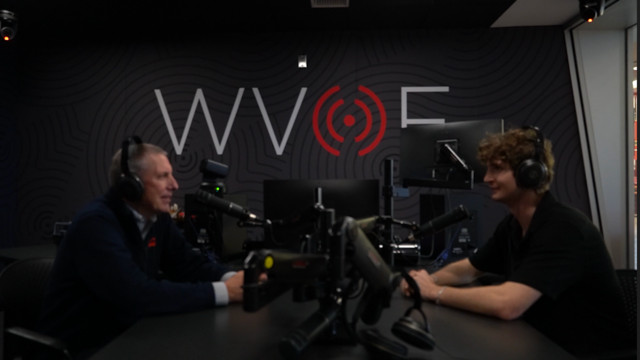 Charlie in the studio with Peter Russell